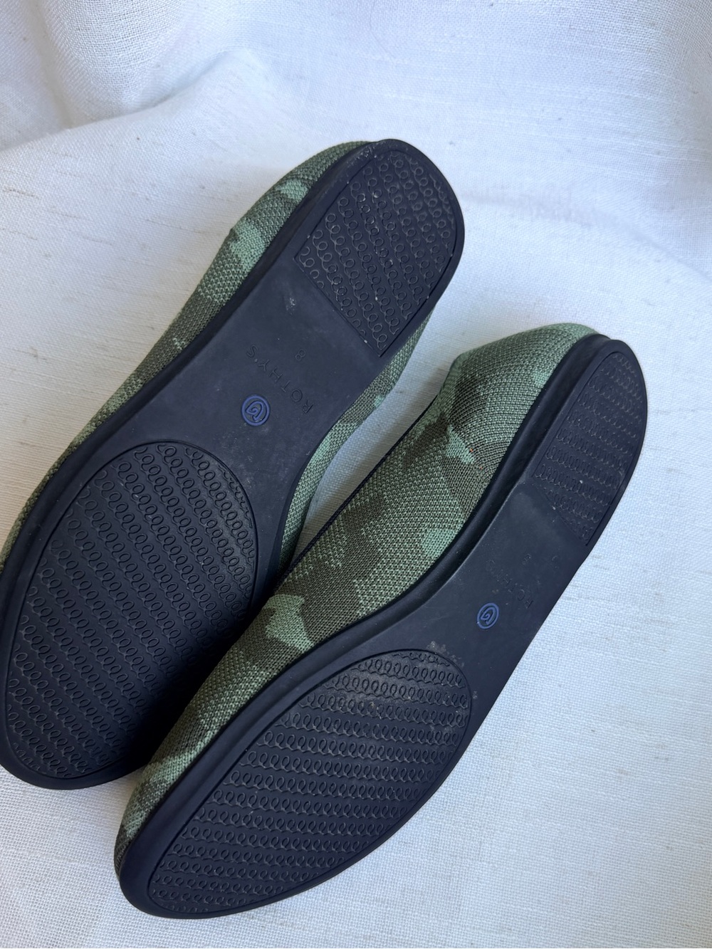 Rothy’s The Loafer Olive Camo Green Flats Women’s Size 8 - Picture 3 of 7